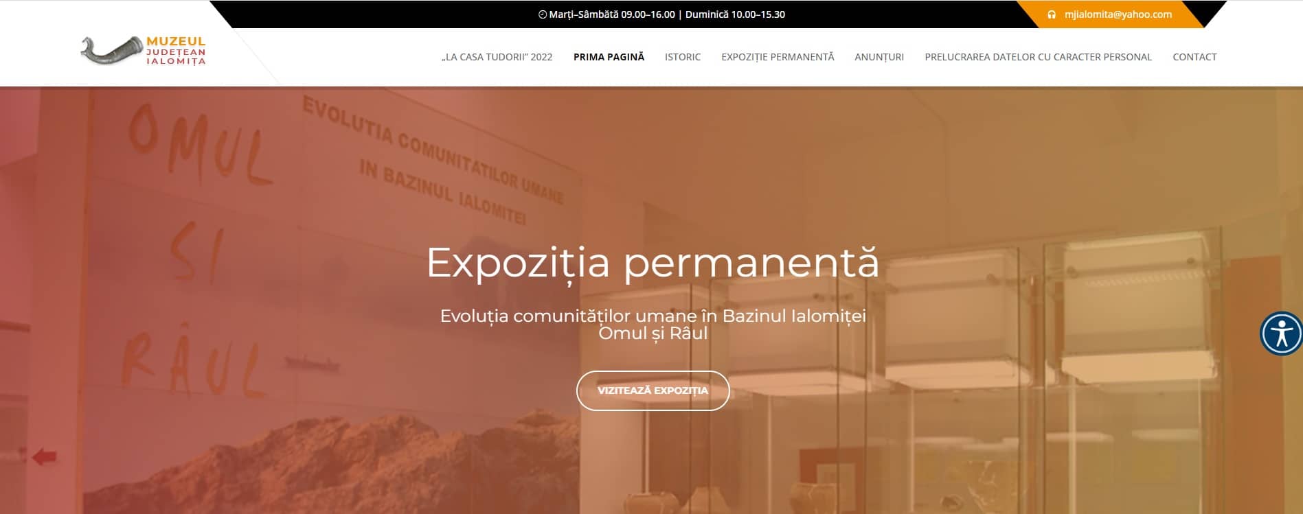 Site de prezentare Muzeu Judetean- institutie publica